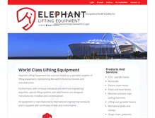 Tablet Screenshot of elephantlifting.co.za