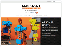 Tablet Screenshot of elephantlifting.com